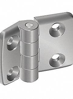 Hinge: 48 mm x 52 mm, 25 Series, For 6 mm Slot Wd, Silver, Aluminum, 6.6 mm Mounting Hole, Butt (MPN 095A2525F). Key specifications — Brand: FATH INC.; Product Type: Standard Hinge; Material: Aluminum; Hinge Type: Butt.