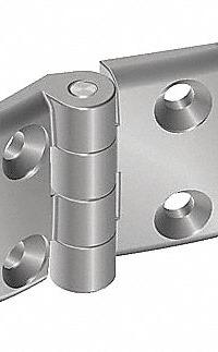 Hinge: 48 mm x 52 mm, 25 Series, For 6 mm Slot Wd, Silver, Aluminum, 6.6 mm Mounting Hole, Butt (MPN 095A2525F). Key specifications — Brand: FATH INC.; Product Type: Standard Hinge; Material: Aluminum; Hinge Type: Butt.