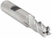 YG-1 Square End Mill: High Speed Steel, 4 Flute, 3/8" Mill Dia, 3/4" LOC, 2-1/2" OAL (MPN 04055)
