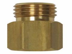 SANI-LAV Hose Adapter: Brass, Brass, 1 1/8 in Overall Lg, 3/4 in Inlet Connection Size, NPT (MPN N31). Key specifications — Inlet Connection Type: NPT; Brand: SANI-LAV; Color/Finish: Brass; Material: Brass; Product Type: Hose Adapter.