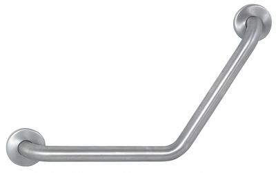 APPROVED VENDOR Wall Grab Bar: Angled, 24 in Lg, 1 1/2 in Dia, Stainless Steel - Safety Rails