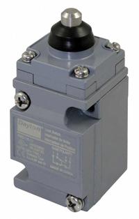 DAYTON Limit Switch: Plunger Actuator, 29 mm Mounting Hole Horizontal Center to Center Distance, Top (MPN 11X448). Key specifications — Manufacturer Part Number: 11X448; Brand: DAYTON; Electrical Connection: Screw Terminals; Actuator Type: Plunger.