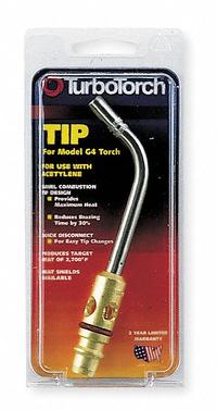 TURBOTORCH Hand Torch Tip: Swirl Flame, External Lighter, For Use With G-4/PLF-A5, 1/4 in (MPN 0386-0102). Key specifications — Compatible Torch Manufacturer Part Number: PLF-A5; Connection Type: Quick Connect; Manufacturer Part Number: 0386-0102; Brand: TURBOTORCH.