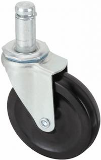 APPROVED VENDOR Stem Caster: Swivel, No Brake, 4 in Wheel Dia., 1 in Wheel Wd, Rubber, Rubber, Black (MPN F1RR04052S-S22). Key specifications — attr1111099: APPROVED VENDOR; attr1111095: Black; attr1176855: Swivel.