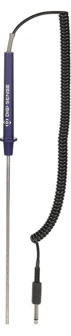 OAKTON Immersion Temperature Probe: -40°F to 212°F /-40°C to 100°C, 2,252 ohm Resist, Phono (MPN WD-93824-00). Key specifications — Brand: OAKTON; Accuracy: +/-0.2°F from 32 to 150°F (+/-0.1°C From 0 to 70°C).