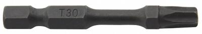 WESTWARD Power Bit: Power Bit, T30 Bit Size, Imperial, Torx Head, T30 Bit Industry Size - Impact Torx Bits
