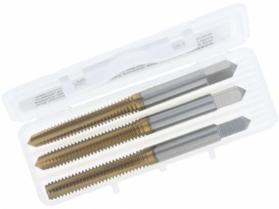CLEVELAND Tap Kit: M10x1.5 Metric, D6 / 6H, 4 Flute - Three-Piece Hand Tap Sets