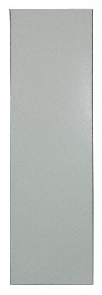 ASI GLOBAL PARTITIONS Partition Panel: Steel, Powder-Coated, Gray, 58 in Ht, 34 in Wd - Panels & Panel Posts for Bathroom Partitions