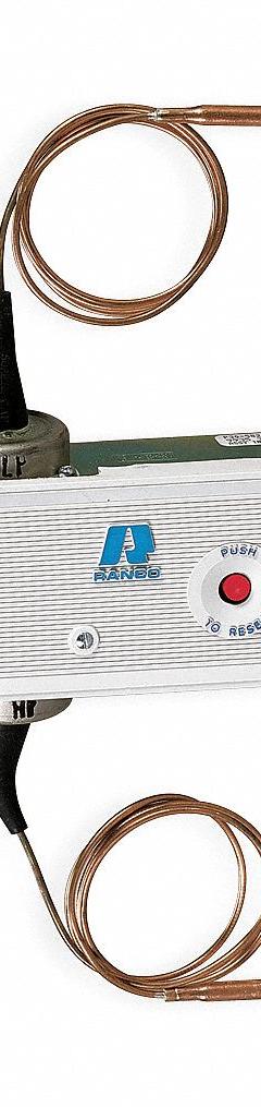 Mechanical Lube Oil Pressure Control: 8 psi to 60 psi, 120 sec Delay, Alarm Circuit Included (MPN P30-3801). Key specifications — Refrigerant Type: Non-Corrosive; Brand: RANCO; Input Voltage: 240V AC; For Compressor Brand: Copeland; Product Type: Mechanical Lube Oil Pressure Control; Alarm Circuit Included: Yes.