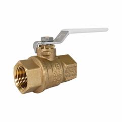 JOMAR VALVE Manual Two-Way Ball Valve: 1/2 in, Brass, Straight, Press x Press, Full Port Ball Port (MPN 100-403G). Key specifications — Brand: JOMAR VALVE; Handle: Locking Lever.