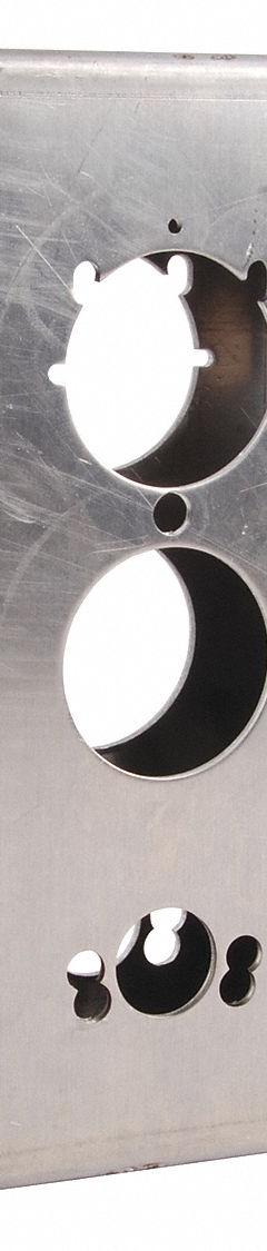 KEEDEX Weldable Gate Box: Weldable Gate Box, Aluminum, 5 Mounting Holes, Hardware Included, Silver (MPN K-BXSIM-AL). Key specifications — Brand: KEEDEX; Color: Silver; Finish: Unfinished; Hardware Included: Yes; Material: Aluminum; Product Type: Weldable Gate Box.
