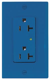 LEVITON Receptacle: Decorator Duplex, 5-20, Ivory, 125V AC, 20 A, 2 Pole / 3 Wire (MPN 5380-I)