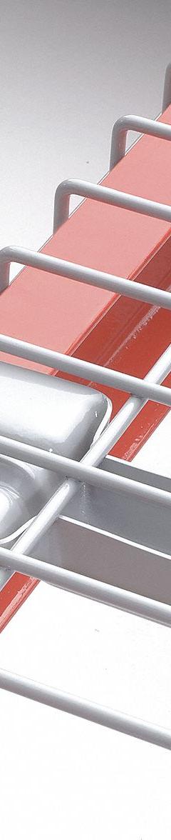 NASHVILLE WIRE Pallet Rack Decking: 46 in x 36 in, Waterfall, Flared Wire Decking, 6 ga Decking (MPN D3646AA3A2). Key specifications — Wire Decking Style: Flared; Finish: Powder Coated; Brand: NASHVILLE WIRE; Material: Steel; Decking Edge: Waterfall; Color: Gray.