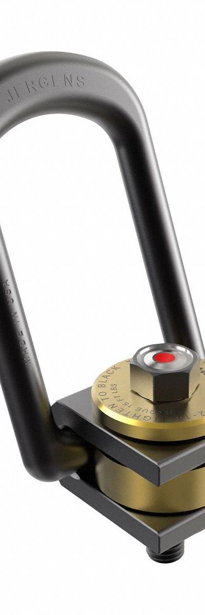 JERGENS Hoist Ring: Pivot/Swivel - Force-Indicating Side-Pull Pivot & Rotate Hoist Rings