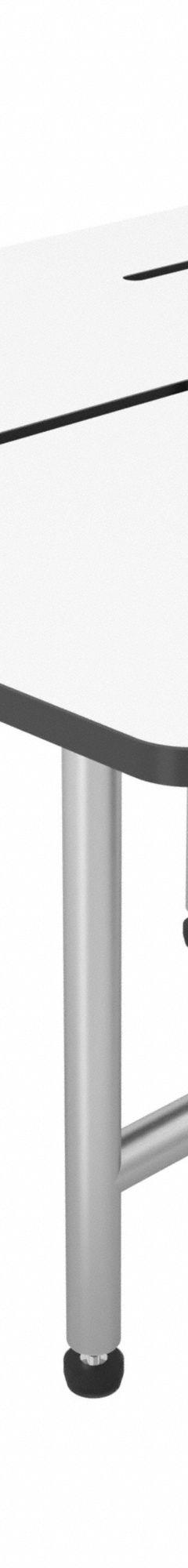 WINGITS Shower Bench: Phenolic/Stainless Steel, 32 in Max. Seat Wd, 800 lb Wt Capacity (MPN WSLX320225PWREV)