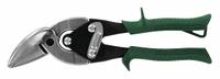 MIDWEST SNIPS Aviation Snip: Right/Straight, 9 3/4 in Overall Lg, 1 1/4 in Cutting Lg, Steel, Steel (MPN MWT-6510R). Key specifications — attr308531: Plastic; attr308530: Steel; attr308532: Steel; attr308533: Yes; attr308535: Cold Rolled Steel; attr308541: 18 ga (Cold Rolled Steel); attr308546: Right; attr324897: MIDWEST SNIPS.