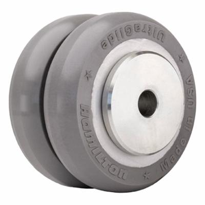 HAMILTON Caster Wheel: 4 in Wheel Dia., 2 in Wheel Wd, Polyurethane, 900 lb Load Rating - Easy-Roll Polyurethane Tread on Steel Core Wheels