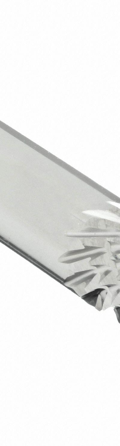 MICRO 100 Solid Router Bit: Diamond Cut, Plain End, 1/4" Cut Dia, 3/4" LOC (MPN RDA-70) - Diamond-Pattern Router Bits for Composites