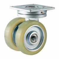 FOOT MASTER Plate Caster: Swivel, Polyurethane, 150 mm Wheel Dia, 40 mm Wheel Wd, 200 mm Mounting Ht (MPN GATD-150ASF-HUD). Key specifications — Caster Type: Swivel; Brand: FOOT MASTER.