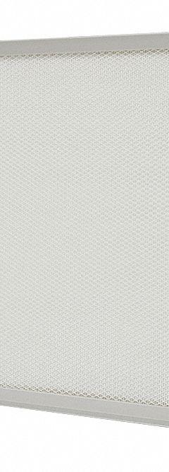 GRAINGER HEPA Air Filter: 12 in x 24 in x 3 in, 99.99% Filter Efficiency, Downstream Face (MPN 19RR60). Key specifications — Brand: GRAINGER; Frame or Header Material: Aluminum.