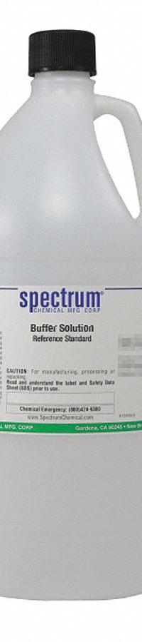 SPECTRUM Buffer - pH 4.01: Lab, 4 L Volume, Liquid, pH 7.00 +/-001 @ 25°C, Plastic, Jug, Buffer, 1 (MPN B1165-4LTPL). Key specifications — Brand: SPECTRUM; CAS Number: 7778-77-0; Chemical Family Type: Buffer; Chemical Grade: Lab; Concentration: pH 7.00 +/-001 @ 25°C; Container Material: Plastic; Container Type: Jug; Form: Liquid.
