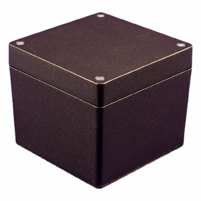 HAMMOND Enclosure: Die-Cast Aluminum, 4 in x 4 in x 4 in, NEMA 1/12/13/4/4X, Solid Cover - Aluminum Enclosures