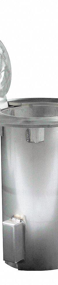 Bollard Embedment Sleeve: 12 in Overall Ht, 11 1/4 in Overall Wd, Silver, Stainless Steel, 11 1/4 in (MPN ESR060). Key specifications — Brand: CALPIPE SECURITY BOLLARDS; For Use With: Calpipe 6 in Dia. Posts; Material: Stainless Steel; Includes: Tamper Resistant Screw; Product Type: Bollard Embedment Sleeve.