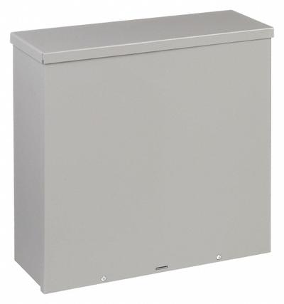 WIEGMANN Enclosure: Steel, 18 in x 18 in x 6 in, 3R, Solid Cover, Screw On, Included - Steel Enclosures with Screw-On Covers