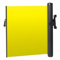 MODUS Mounted Barrier: Fixed Mount, 11 1/2 ft Belt Lg, No Pattern, Yellow, No Legend (MPN ZP+EMB-Y-IH). Key specifications — Frame Color: Black; Brand: MODUS; Belt Color: Yellow.