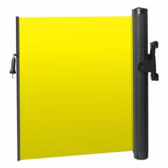 MODUS Mounted Barrier: Fixed Mount, 11 1/2 ft Belt Lg, No Pattern, Yellow, No Legend (MPN ZP+EMB-Y-IH). Key specifications — Frame Color: Black; Brand: MODUS; Belt Color: Yellow.
