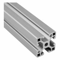 T-Slot Framing Extrusion: 15 Series, 12 ft Lg, 1 1/2 in x 1 1/2 in, Silver, Single, Grooved, 4 Slots (MPN 15QE1515L-144). Key specifications — System of Measurement: Inch; Finish: Anodized; Product Type: T-Slot Profile; Material: Aluminum; Yield Strength: 25,000 psi; Manufacturer Part Number: 15QE1515L-144; Brand: FAZTEK.