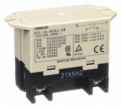 OMRON Enclosed Power Relay: Surface (Top Flange) Mounted, 30 A Current Rating - Surface-Mounted Relays
