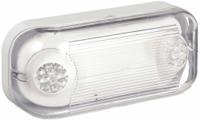 Emergency Light: 1.15 W Lamp Watt, 2.3 W Emergency Watt, 120/277V AC, 2 Lamp Heads, Plastic, Surface (MPN CSWEU2LED). Key specifications — Input Voltage: 120/277V AC; Housing Material: Plastic; Mounting Type: Surface; Housing Color: White; Lighting Technology: LED; Environmental Rating: Wet Location Rated; IP Rating: Not Rated; Remote Capable: No.