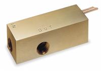 GEMS SENSORS Liquid Flow Switch: Piston, Brass, 1/4 in FNPT, 1/4 in Connection Size, FNPT, SPST (MPN FS-927, 70820). Key specifications — Brand: GEMS SENSORS; Set Point Type: Fixed; Switch Position: Normally Open; Contact Rating (DC): 20 V.