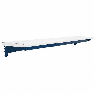 BENCHPRO Top Shelf: 60 in Overall Wd, 12 in Overall Dp, White, Steel - Shelves with Lights for Workbenches