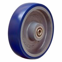 HAMILTON Caster Wheel: 10 in Wheel Dia., 2 1/2 in Wheel Wd, Polyurethane, 2,000 lb Load Rating, Blue (MPN W-1025-SPB-3/4). Key specifications — Brand: HAMILTON; Tread Shape: Ergo-Glide; Wheel/Tread Color: Blue.
