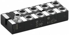MURRELEKTRONIK IO-Link hub: 8 Output Ports, 5-Pole A-Coded M12 Female, 16 Digital Inputs, IP68 (MPN 59710). Key specifications — attr912985: COM3 (230.4 kbit/s); attr912983: 24V DC; attr912984: IP68.