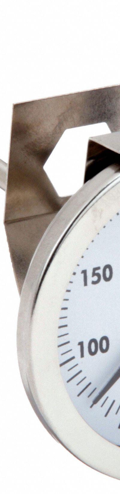 DWYER Clip On Dial Thermometer: 50°F to 400°F - General Purpose Vat & Pan Clip-On Dial Thermometers