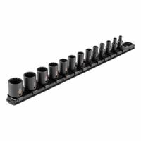 TEKTON Impact Socket Set: 1/4 in Drive Size, Small Set (0-50 pieces) Set Size, 13 Pieces, SAE (MPN SID90104). Key specifications — attr1204251: TEKTON; attr1215453: 1/4 in; attr1215454: 5/32 in to 11/16 in; attr1224229: Friction.