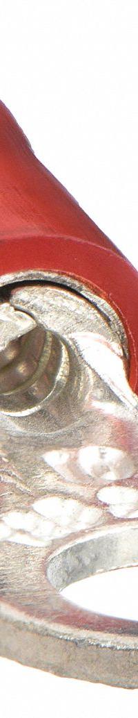 STA-KON Ring Terminal: Red, Nylon Insulation, 1/2 in Stud Size, 22 AWG to 16 AWG Wire Sizes, 600 V (MPN RA18-12). Key specifications — attr1308027: STA-KON; attr1356587: Serrated.