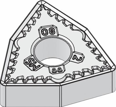 WIDIA Turning Insert: WNMG432MS - Trigon (W) Indexable Turning Inserts