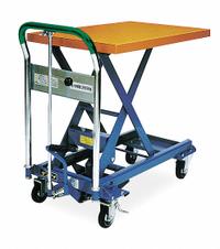 SOUTHWORTH Scissor Lift Table: Not Powered, 550 lb Load Capacity, 31 1/2 in L x 19 5/8 in W, Steel (MPN L-250). Key specifications — Platform Material: Steel; Brand: SOUTHWORTH.