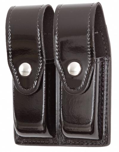 GOULD & GOODRICH, INC. Magazine Pouch: Black, Synthetic Polymer, High Gloss - Duty Equipment Pouches