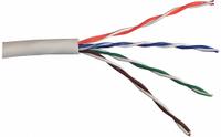 CAROL Category Cable: 14 pF/ft Max Capacitance, 1,000 ft Cable Lg, 24 AWG, Riser, White, PVC, Std (MPN CR5.30.02). Key specifications — Conductor Gauge: 24 AWG; Jacket Material: PVC; Brand: CAROL; Pairs Separation: Standard.