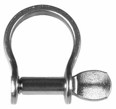 RONSTAN Anchor Shackle: Anchor Shackle, 2,975 lb Working Load Limit, 9/16 in Compatible Rope Dia (MPN RF636). Key specifications — Body Color: Silver; Brand: RONSTAN.
