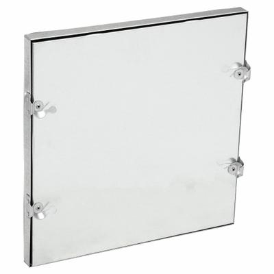 DUCTMATE Duct Access Door: 18 in x 18 in, 24 ga, Steel, Double Cam, Tab-In Hinge - Flat Access Doors