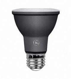 GE LAMPS Compact LED Bulb: LED, PAR20, Medium Screw (E26), 7 W Watt, 3000K, 520 lm Light Output (MPN LED7DP203B830/20). Key specifications — Bulb Finish: Clear; Color Temperature: 3000K; Shatter-Resistant: No; Brand: GE LAMPS; Voltage: 120V AC; Bulb Shape: PAR20.