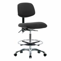 ESD Task Chair: Fabric, Armless, Ht Range 26 1/4 in to 36 in, 18 1/2 in Seat Wd, 17 in Seat Dp (MPN BR-ESD-FHBCH-CR-T1-A0-CF-EC-ESDBLK). Key specifications — Foot Support: Yes; Back Tilt Backward: 13.5°; Back Tilt Forward: 10.5°; Base Material: Aluminum; Brand: APPROVED VENDOR; Product Type: ESD Task Chair; ESD-Safe: ESD-Safe; Seat Tilt Backward: 3°.