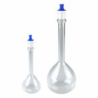 QORPAK Volumetric Flasks: 1,000 mL, Gray, Round, A, Includes Closure, 5.25 in Overall Ht (MPN 278395). Key specifications — Shape: Round; Body Color: Gray; Brand: QORPAK; Compatible with Stopper Size: 22; USP Specification: Type I.