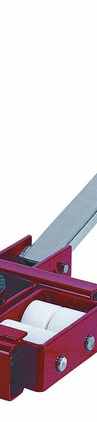 GKS-PERFEKT Machine Roller: 44,000 lb, 7 1/8 in Deck Ht, 9 7/8 in L x 9 7/8 in W, (8) Rollers, Red (MPN 3-11061). Key specifications — attr1344324: Rubber Padded; attr1344335: Pulling Handle with Tow Eye; attr1344360: GKS-PERFEKT; attr1344361: Red.